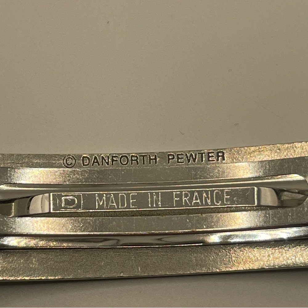 Danforth Pewter Wild Rose Large Barrette - Picture 4 of 5